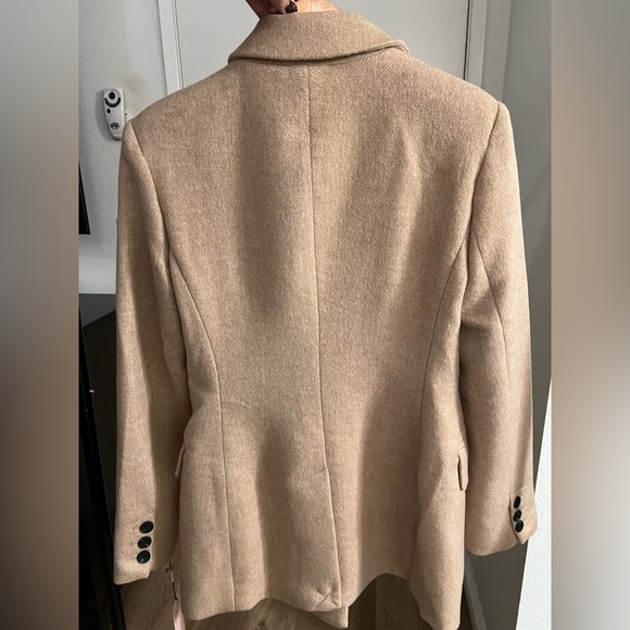 Avec Les Filles Double-Breasted Camel Pea Coat - Picture 3 of 7